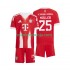 Camisola Bayern de Munique Thomas Muller 25 Criança Equipamento Primeiro 2025-2026 Manga Curta
